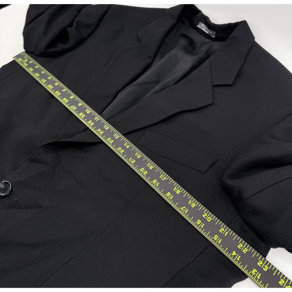 Arnold Brant Loro Piana Cashmere Cloud Solid Black Three Button Blazer 40L - Picture 9 of 9